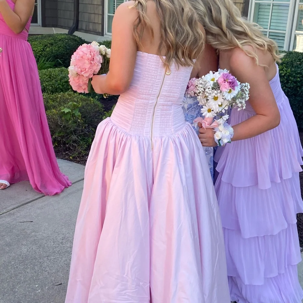 Aje Strapless Blush Pink Gown - Picture 2 of 3